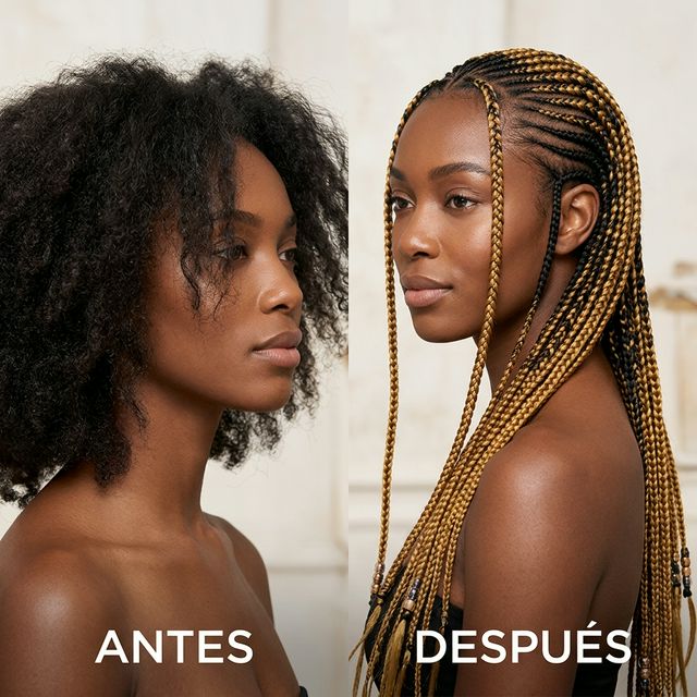 Antes y Después Trenzas